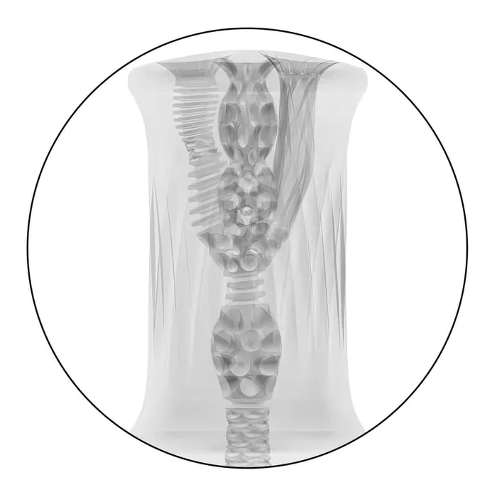 California Exotic Novelties Cyclone Triple Chamber Stroker Clear 55 Inches California Exotic Novelties Dildos