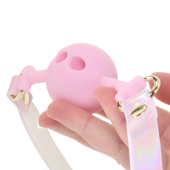 Vibrators Shots Toys Ouch Paris Collection Silicone Ball Gag in Pink