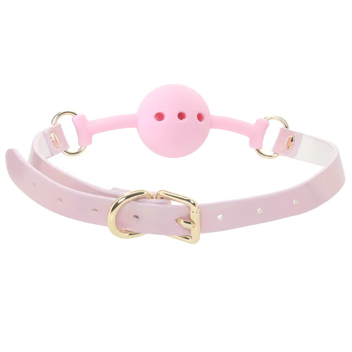 Vibrators Shots Toys Ouch Paris Collection Silicone Ball Gag in Pink