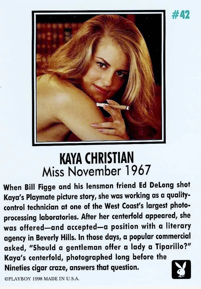 Greenthunderbirds Cards Couples Playboy November Edition 42 Kaya Christian