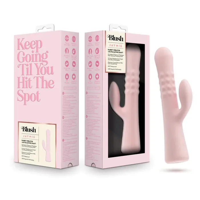 Female Sex Toys Blush Jaymie 925 Inch G Spot Clitoral Dual Stimulation