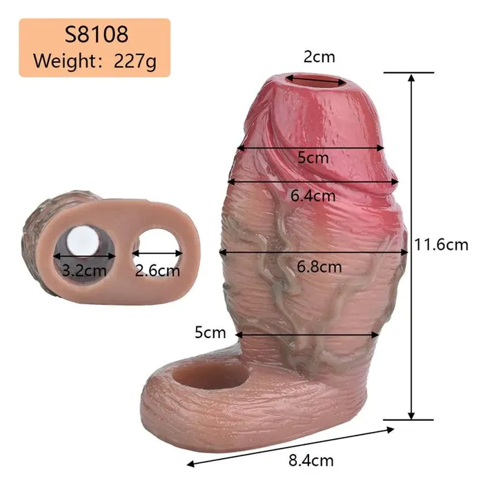 Xinghaoya 45 Inches Silicone Penis Girth Sleeve Male Sex Toys