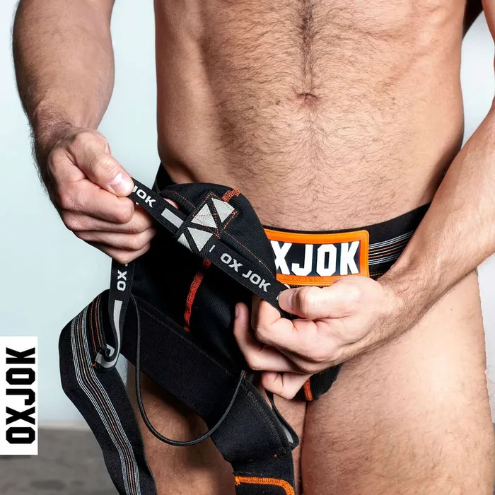 Anal OXJok Slingjock Upthrust SliderStrap Jock Black Iron Large Anal OXJok Slingjock Upthrust SliderStrap Jock Black Iron Large