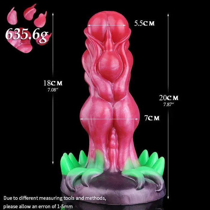 DirtyToyz Female Sex Toys Alien Monster Dildo with Luminous Demon Claws