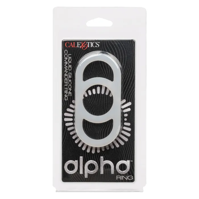 Alpha Liquid Silicone Commander Ring Natural CalExotics Male Sex Toys Alpha Liquid Silicone Commander Ring Natural CalExotics Male Sex Toys